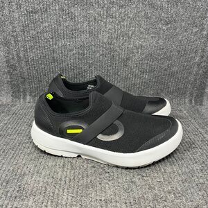 OOFOS Oomg Low Recovery Shoes Mesh Black White Slip On Comfort Mens Size 11